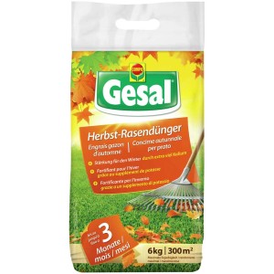 Gesal Engrais Gazon d'Automne, sac de 6 kg, idéal pour l'entretien de la pelouse en automne.