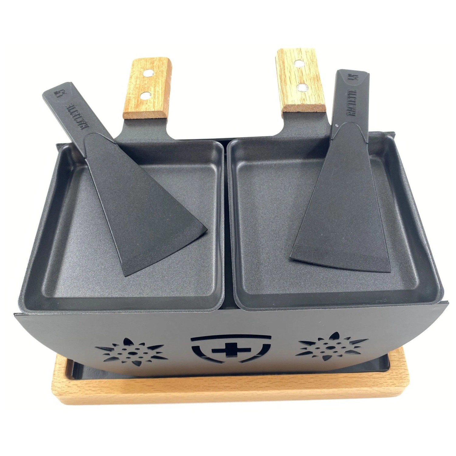 Flower Raclette Heidi Cheese Line Raclette-Set Flower 2 personnes 10 x 20 x 11 cm