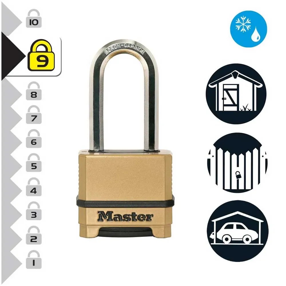 Master Lock Edelstahl Zahlenschloss Zahlenschloss Grau, Bügel- 8 Mm X 28 Mm61184