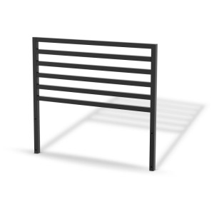Cozze Rückwand für Outdoor-Küche Eckmodul Elements, mattschwarz, pulverbeschichtet.