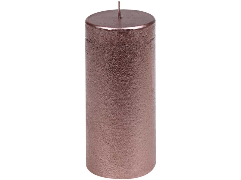 Candele rose gold cilindriche - 5 pz