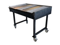 Nouvel Mastergrill Ruote Edelstahl Schwarz (HxBxT) 87 x 115 x 80 cm