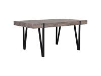 Beliani Esstisch Adena MDF-Tischplatte Braun (HxBxT) 75 x 90 x 150 cm