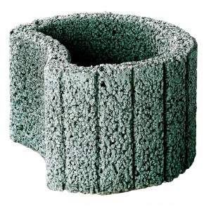 Petit anneau de plantation Kann gris, Ø 35 cm, hauteur 20 cm, pour jardin et stabilisation des pentes.