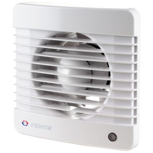 Ventilateur d'extraction Proself 125 MTK blanc, ventilateur axial pour salle de bain et cuisine.