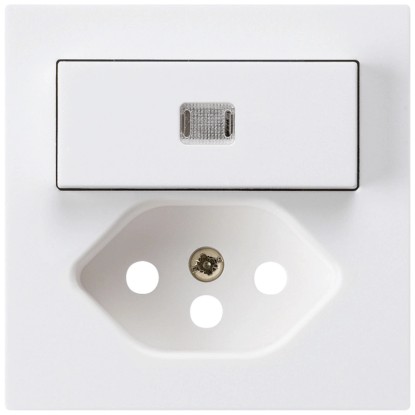 Hager Kleinkombi Kallysto Druckschalter/Drucktaster + T13 Duroplast Weiss