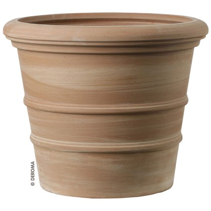 Deroma Pflanztopf Siena Galestro-Ton Weiss Ø 29 cm