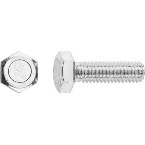 Vis à métaux LUX M6 x 20 mm, acier inoxydable, filetage total, 50 pièces