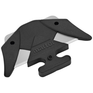 Lama di ricambio Martor Secumax n. 3550, a doppio taglio, confezione da 10 lame in acciaio per coltelli.