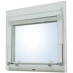 Store enrouleur anti-insectes Albani, 75x130cm, blanc pour la protection contre les insectes.