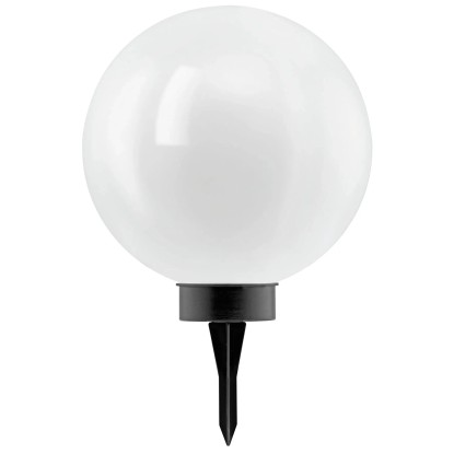 Eglo LED-Solarkugel mit Erdspiess Weiss Ø 30 cm