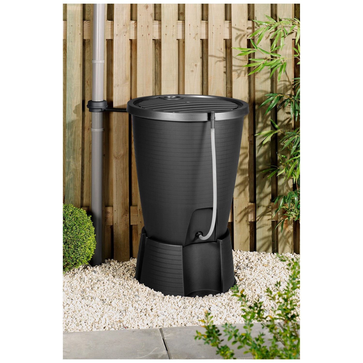Keter Regenwassertonne und Sockel Indigo Schwarz 220 l kaufen bei OBI
