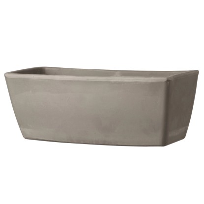 Deroma Pflanzkasten Garda Terrakotta Graphitfarben (HxBxT) 13,1 x 32,2 x 16,2 cm