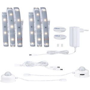 Paulmann MaxLED Night Comfort Set: striscia LED, sensori e alimentatore per illuminazione letto matrimoniale.