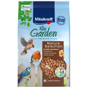 Vitakraft VitaGarden arachidi sgusciate, confezione da 500g di cibo per uccelli selvatici.