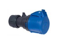 Steffen CEE-Kupplung 16/3 3-polig Blau-Anthrazit 230 V Steffen CEE-Kupplung 16/3 3-polig Blau-Anthrazit 230 V