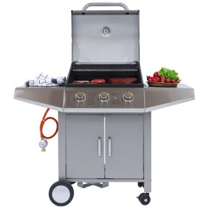 Mr. Grill Barbecue a gas L23T Argento a 3 bruciatori