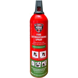 Stopfire Aérosol extincteur au lithium 750ml, adapté aux feux de batteries au lithium et aux classes de feu A & F.