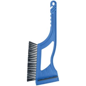 Grattoir à glace 2en1 bleu Izcar 1 avec brosse à neige pour pare-brise.
