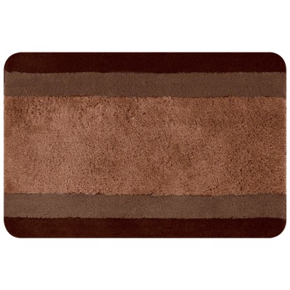 Spirella Badematte Balance Brown Braun 55 x 65 cm / Florhöhe 2 cm