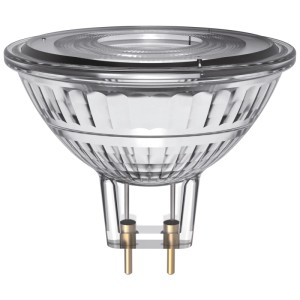 Réflecteur LED Osram MR16 verre GU5.3, 4000K, 3,4W pour éclairage intérieur.