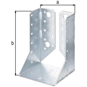 Balkenschuh Typ B, Stahl verzinkt, 80x120x70 mm, für Pfosten- und Kantholzkonstruktionen.