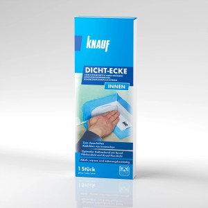 Confezione di Knauf Dichtecke-Innen per sigillare angoli interni in ambienti umidi.