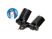 Presa di derivazione clip-lap 2 x tipo 13 Nero Presa di derivazione clip-lap 2 x tipo 13 Nero