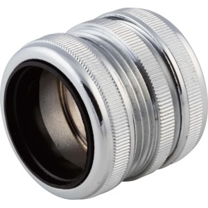Raccord compression droit, Ø 32 mm, laiton chromé pour tubes de siphon.