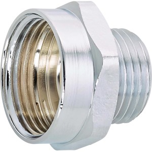Riduttore filettato, ottone cromato, Ø 24,1 mm x Ø 21 mm, per raccordi filettati.