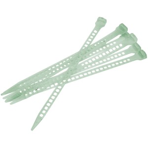 Videx attaches de fixation vert sauge, 25 pcs, pour écrans d'intimité balcon.