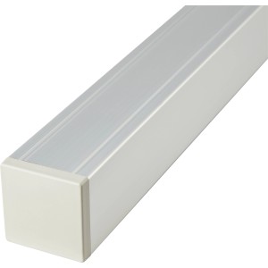 Poteau en aluminium argenté (95cm) avec capuchon pour construction de clôture et brise-vue.