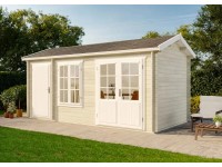 Alpholz Holz-Gartenhaus Satteldach Druckimprägniert 520 cm x 236 cm