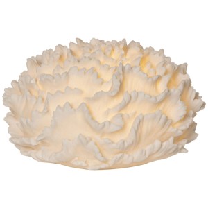 Figura decorativa LED Sandy Coral bianca, luce bianca calda, per interni, 16,5x28,5x28,5 cm.