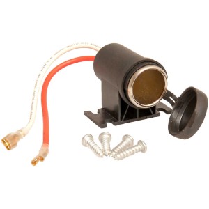 Presa per auto impermeabile con coperchio per montaggio superficiale, adatta per spine accendisigari.