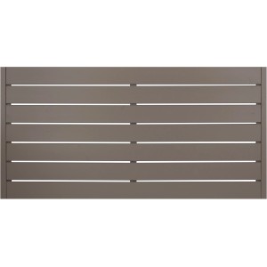 Panneau occultant Faro gris, 90x180cm, en bois laqué pour le jardin.