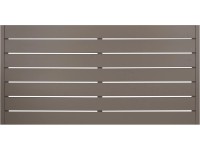 Sichtschutzzaunelement Faro Grau lackiert 90 x 180 cm
