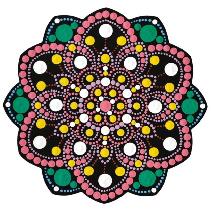 Aladine Forma / Stencil 2 per dot art MDF 20 x 20 cm