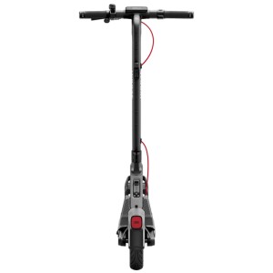 Trottinette électrique Segway Ninebot E3 D noire, vue de face.