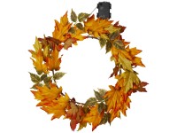 Star Trading LED-Kranz Autumn Bernstein Ø 45 x 6 cm