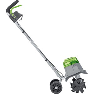 Motobineuse sans fil Lux A-BH-2x20/28 avec manche pliable et roues.