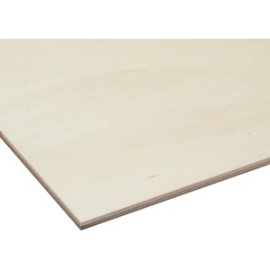 Pannello in compensato di pioppo chiaro, 120x60x0,4 cm, per costruzione mobili e bricolage.
