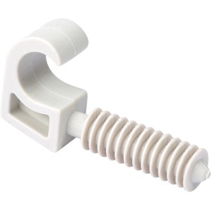 Collier de serrage blanc (7-12mm) pour fixation de câbles et tuyaux, lot de 25.