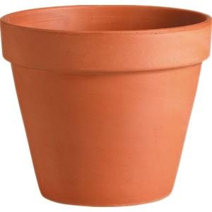 Vaso per piante standard Deroma, Ø 4,5 cm, in terracotta per interni ed esterni.