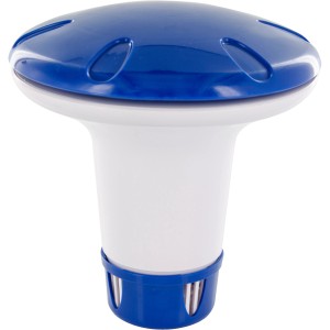 Steinbach Kiddy Safe diffuseur de chlore, diffuseur flottant pour pastilles de piscine jusqu'à 20g, bleu/blanc.