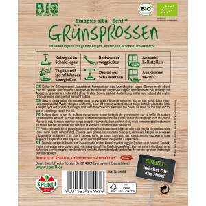 Sperli MicroGreen Garden Senape bio, ricariche per germogli.
