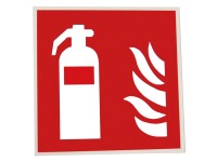 Alpertec Schild mit Abbildung Feuerlöscher Rot-Weiss