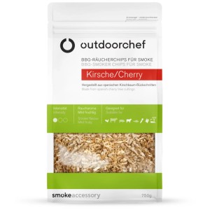 Trucioli di ciliegio Outdoorchef 750g per un aroma affumicato delicato e fruttato.