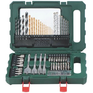 Metabo SP Jeu d'accessoires 86 pièces dans une mallette verte, divers forets et embouts.