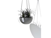 Ecopots Hängeampel Brüssel Dunkelgrau Ø 27 cm / Höhe 13 cm